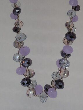 Vintage Marks and Spencer Lavender Crystal Necklace